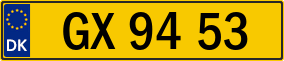 Trailer License Plate
